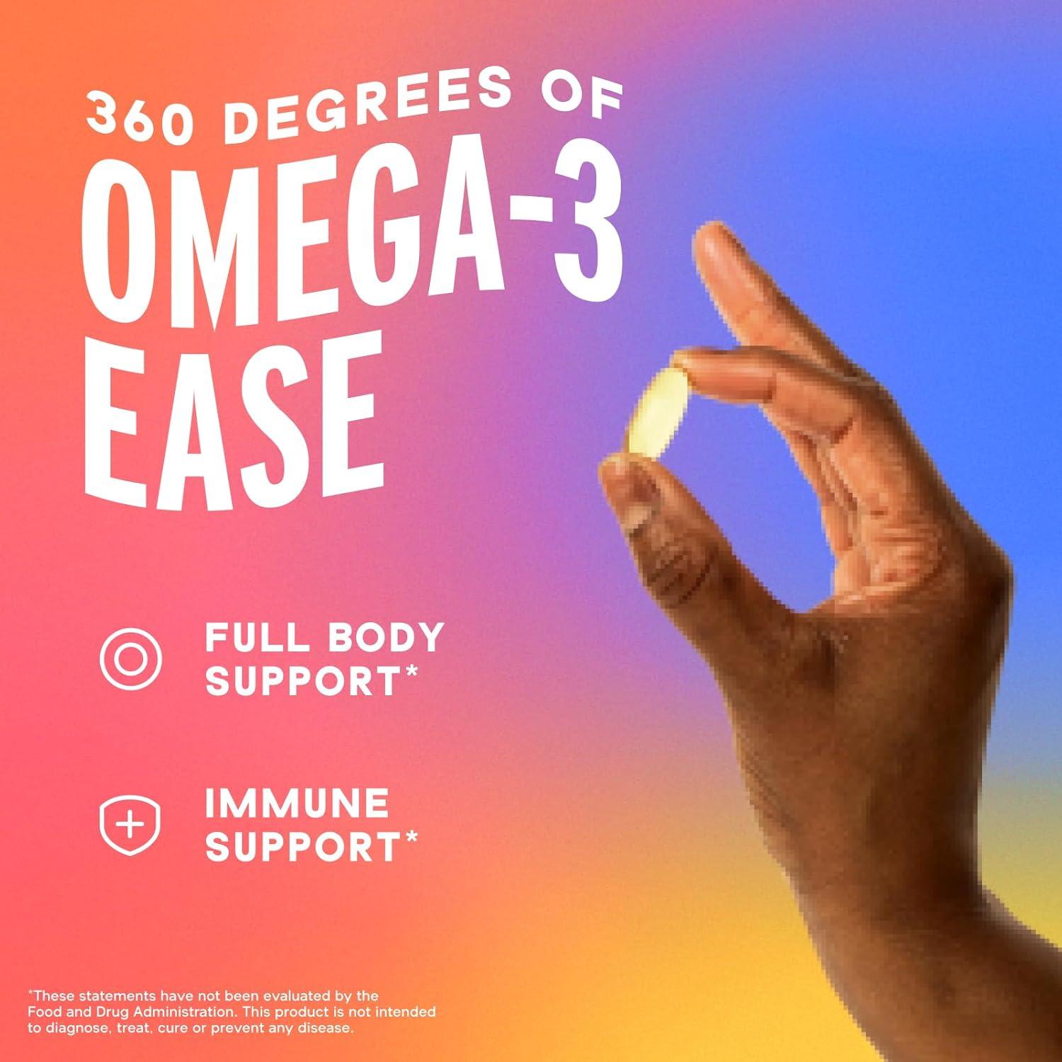 image:imageOceanblue Omega3 Bundle 2100 Triple Strength 180ct Essentials Everyday Omega Minis 60ct HighPotency EPA DHA DPA with Vitamin D3 Orange Flavor Heart Brain amp Immune Support 2 Pack